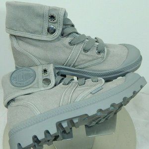 PALLADIUM Baggy Boots Shoes Gray 6 NWOB
